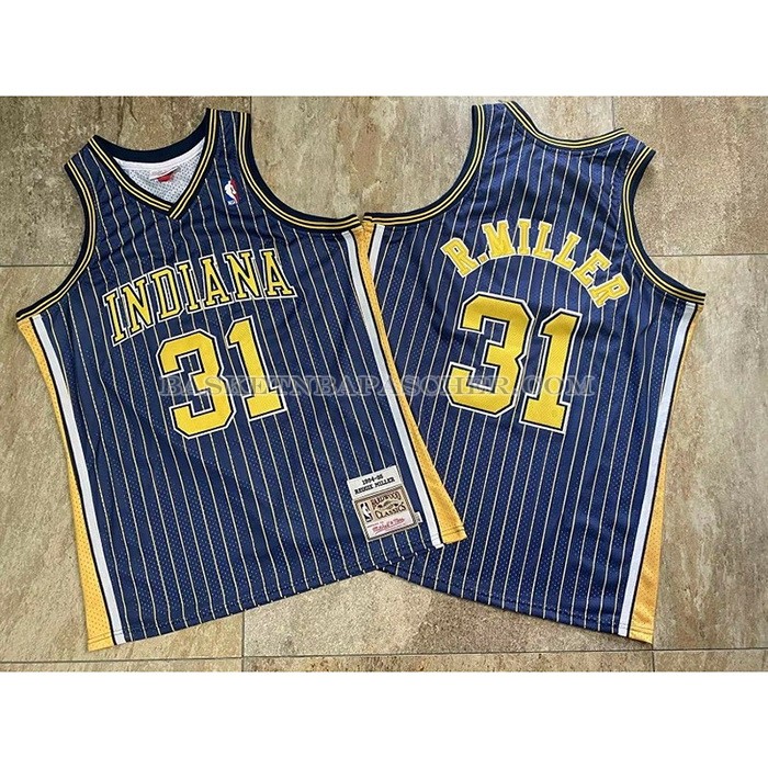 Maillot Indiana Pacers Reggie R.miller NO 31 Mitchell & Ness1994-95 Bleu